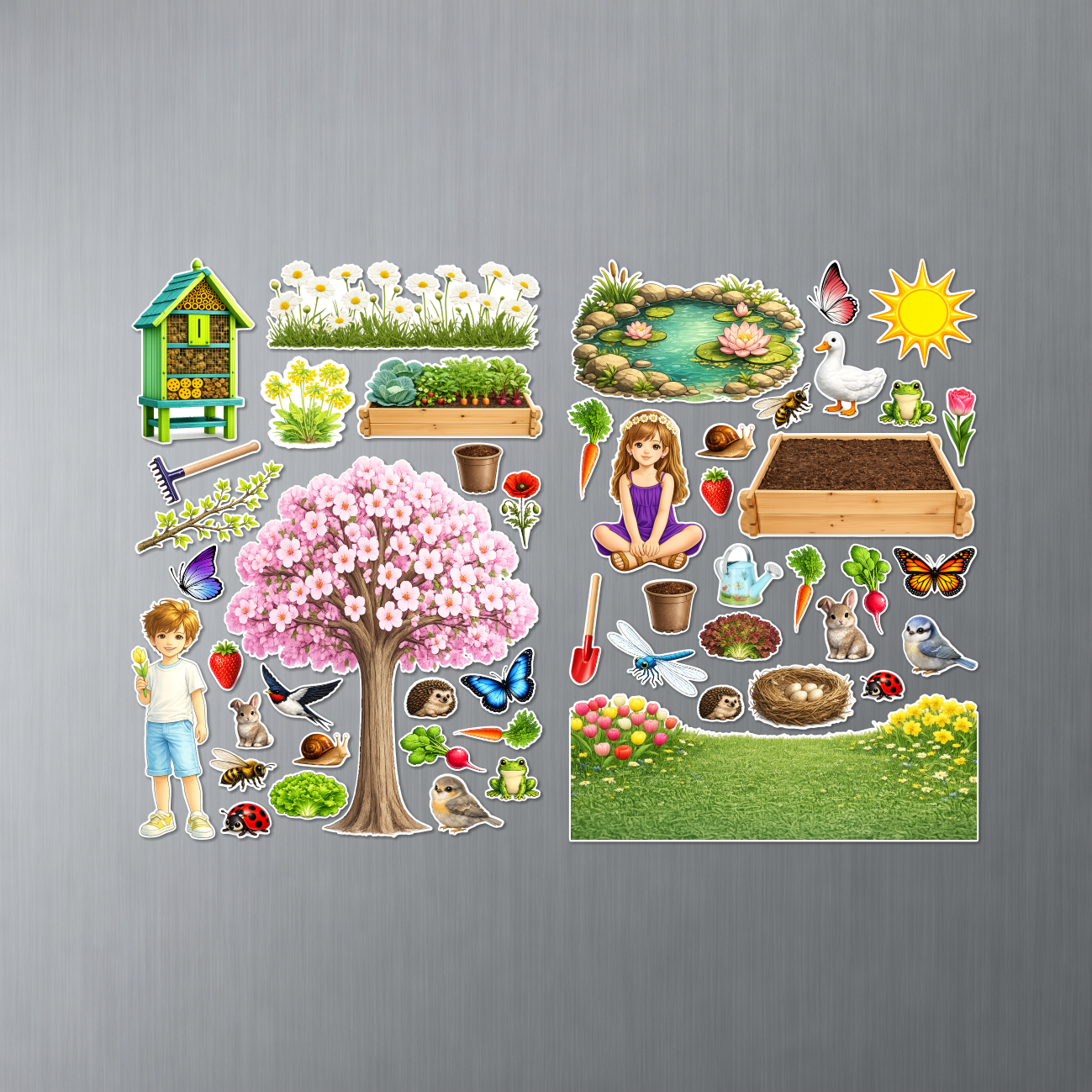 Jeu magnétique - Printemps