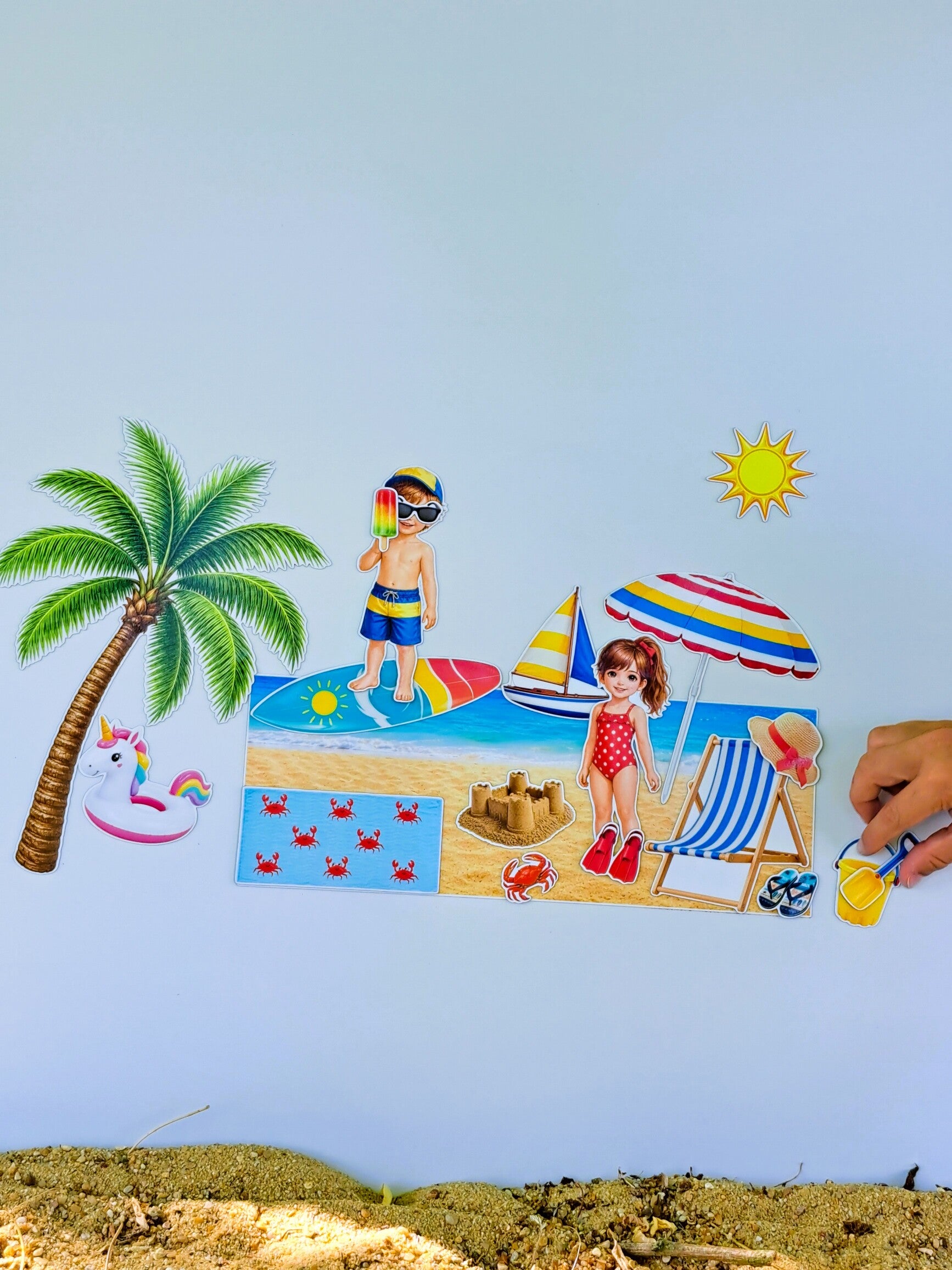Jeu magnétique - Plage