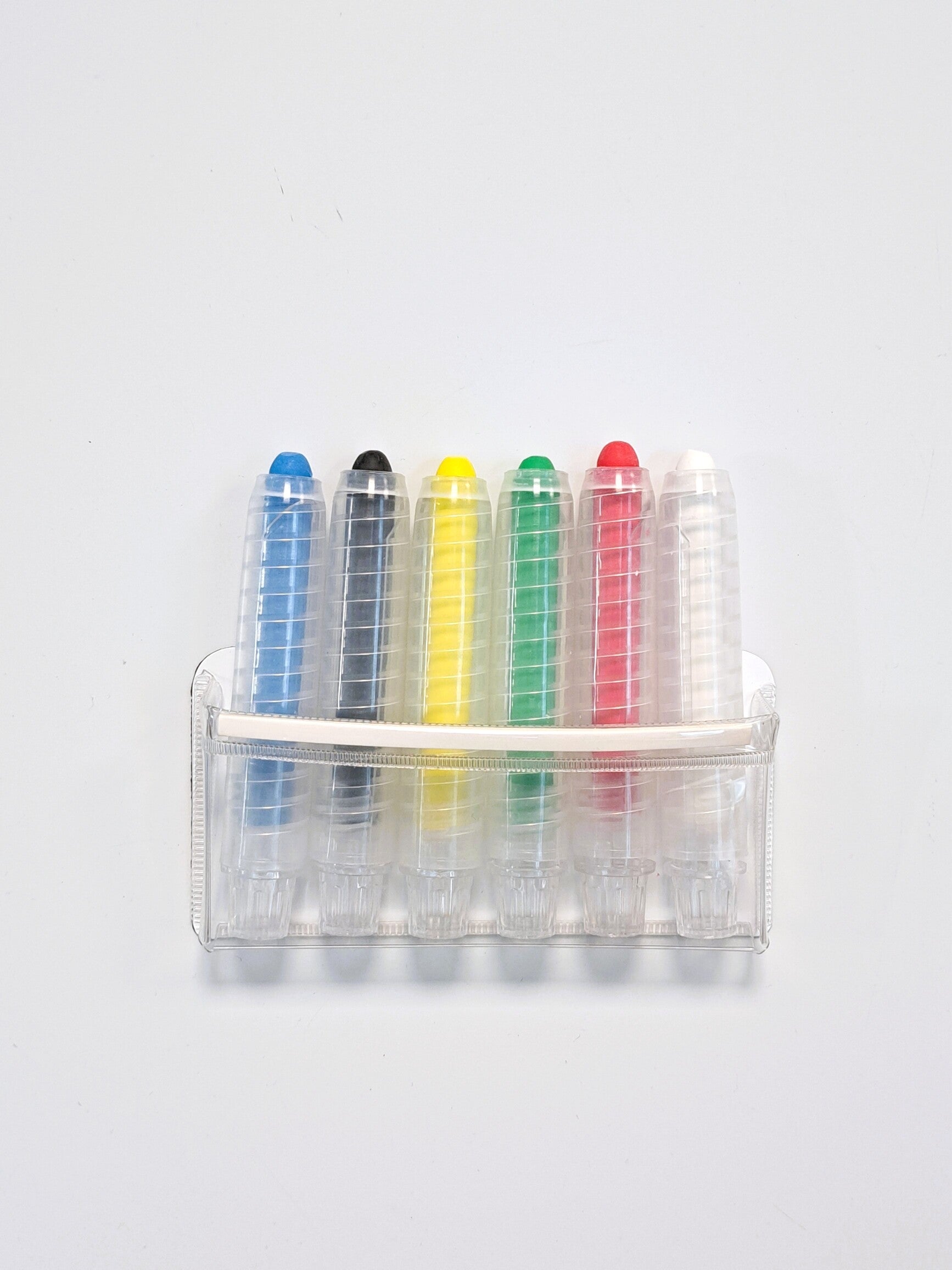 Lot de 6 craies rétractables avec pochette magnétique