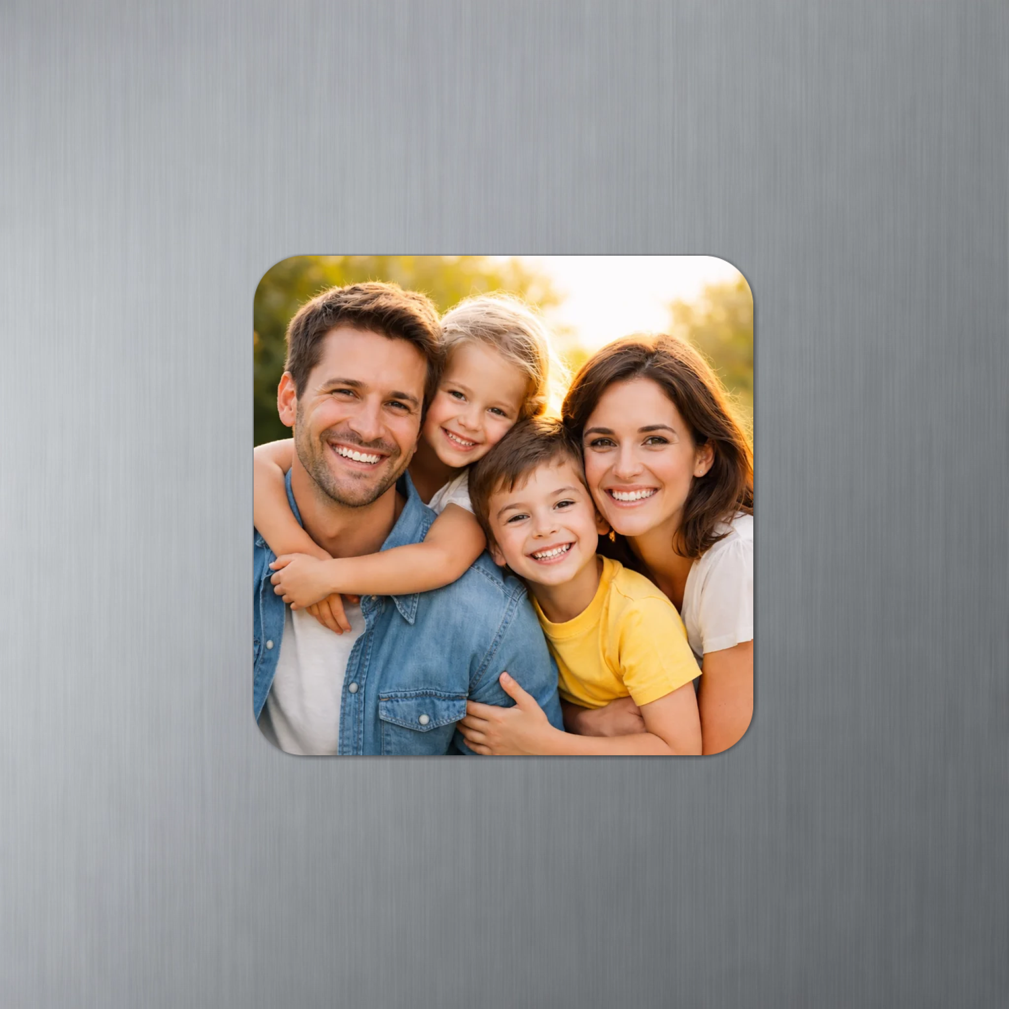 Magnet personnalisé - Carré coins arrondis