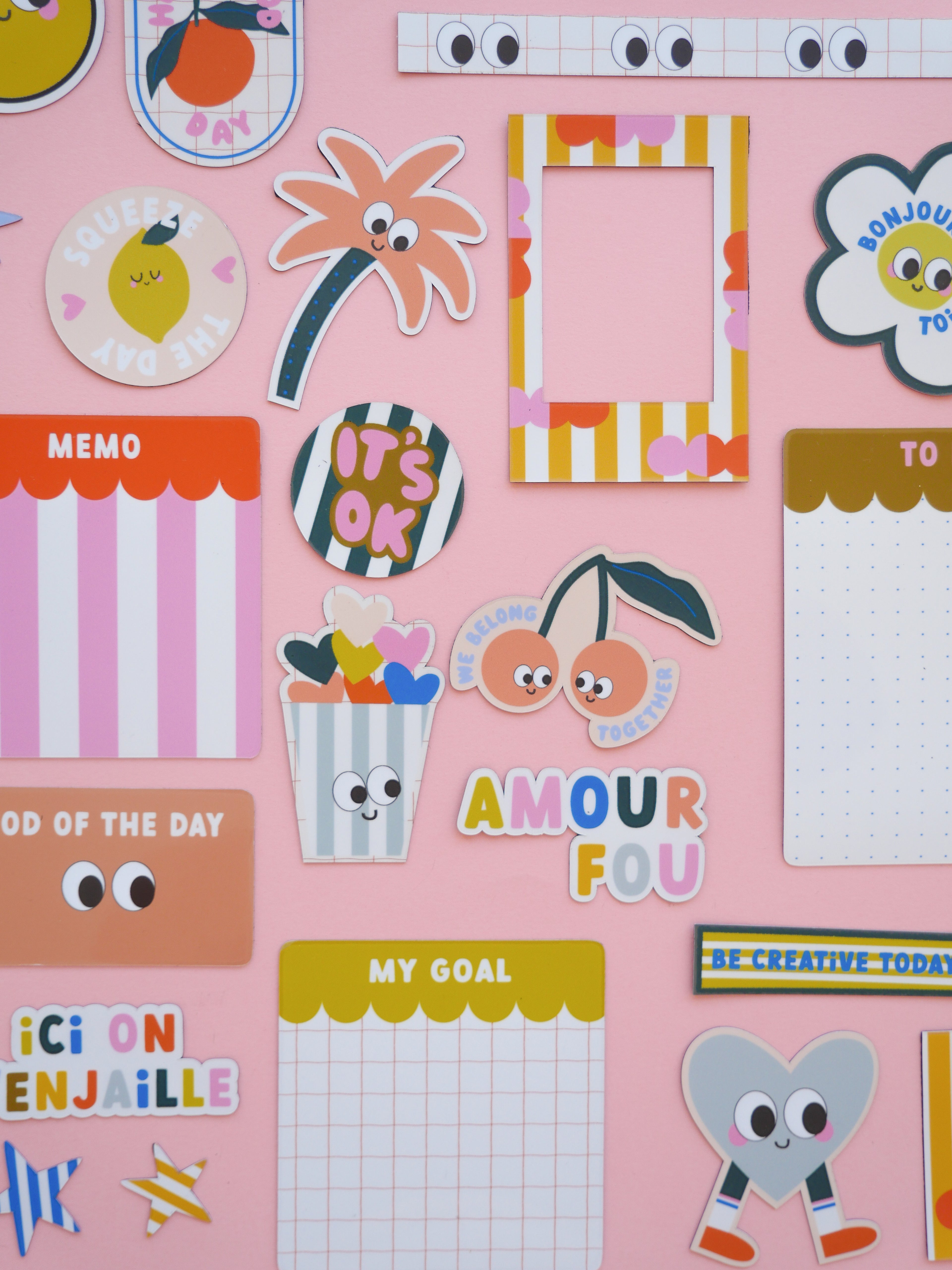 Stickers magnétiques - Les P&