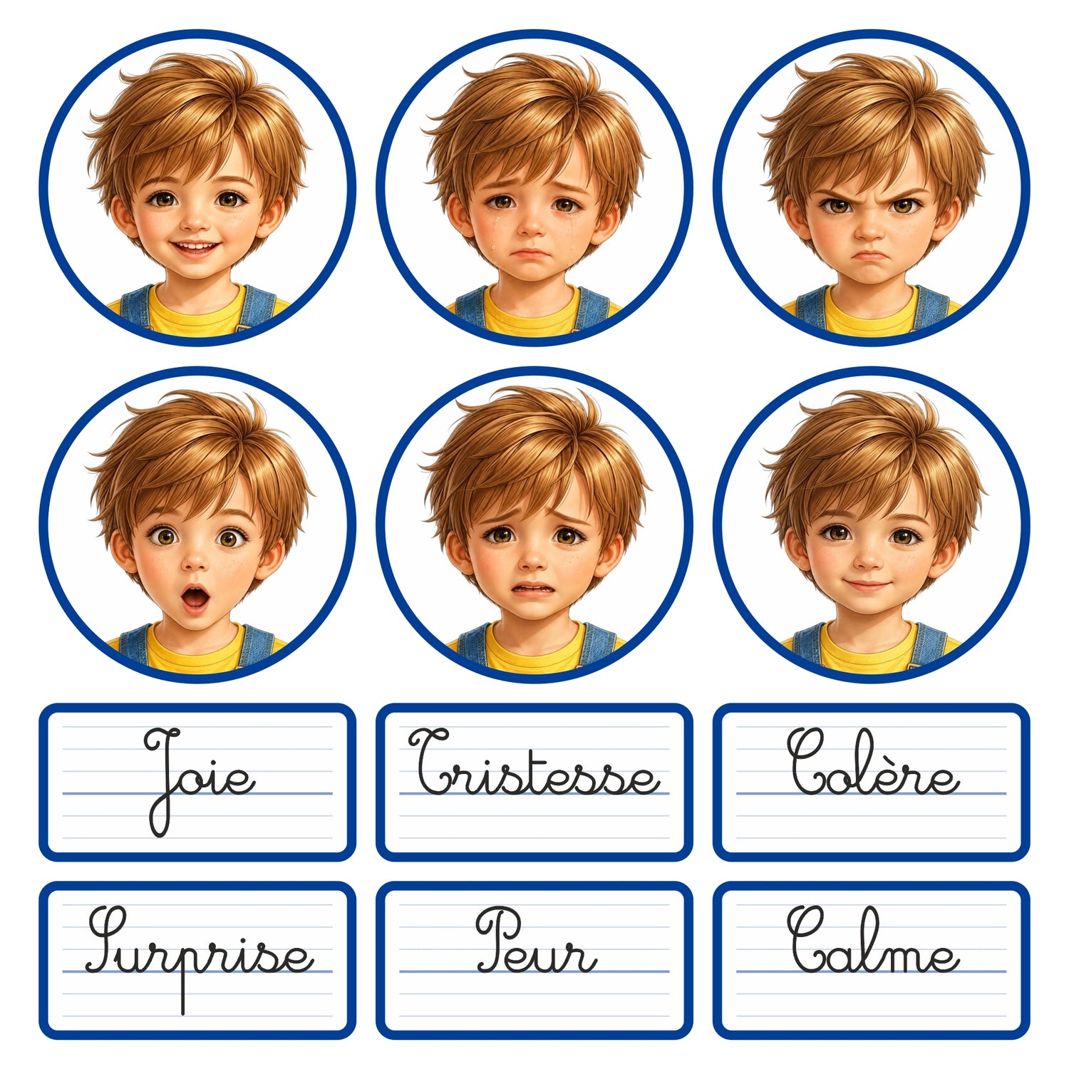Jeu magnétique - À la découverte des émotions