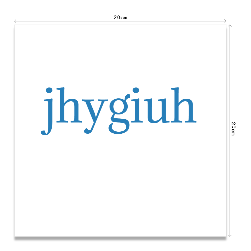 Magnet personnalisé- Carré Angles droits