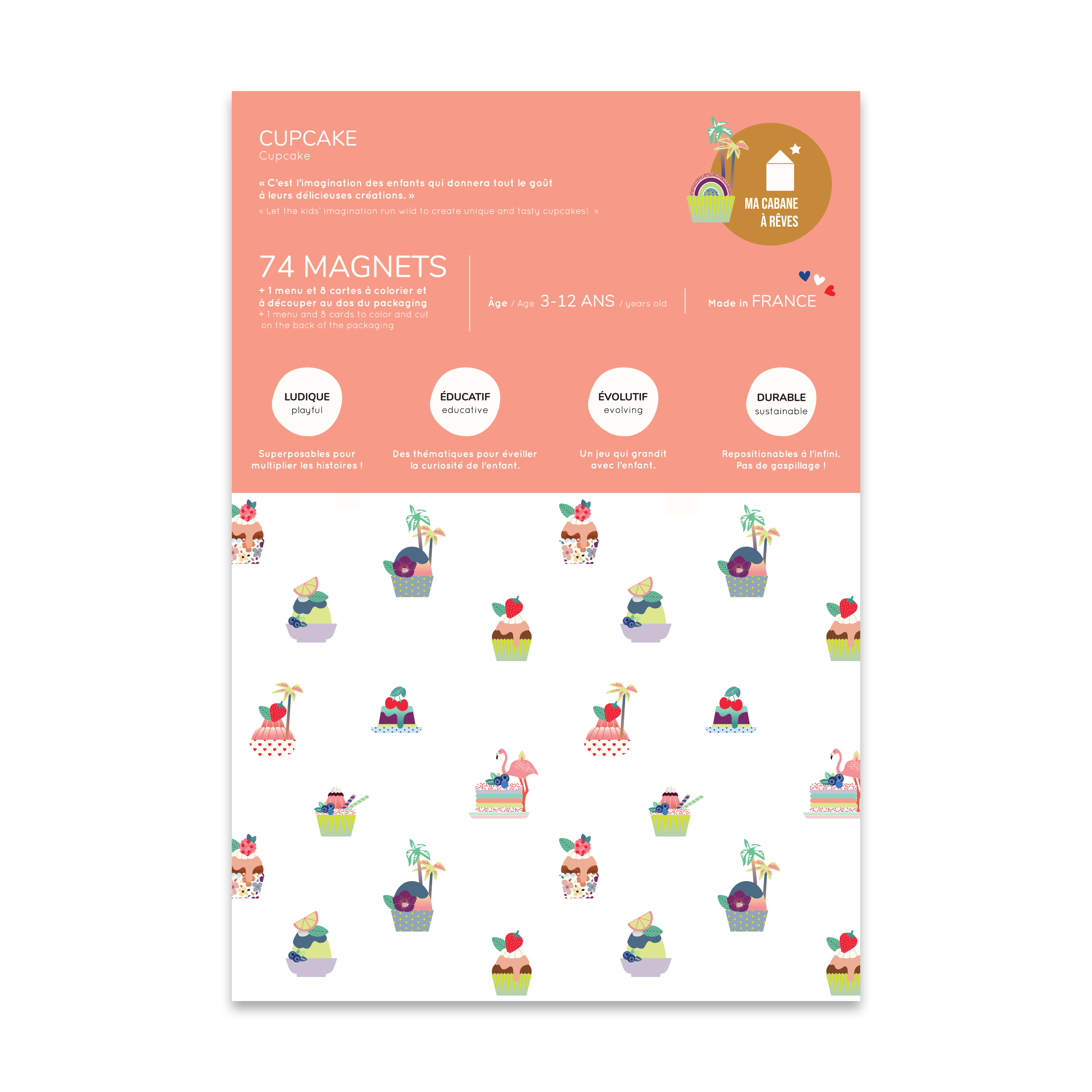 Jeu magnétique - Cupcakes