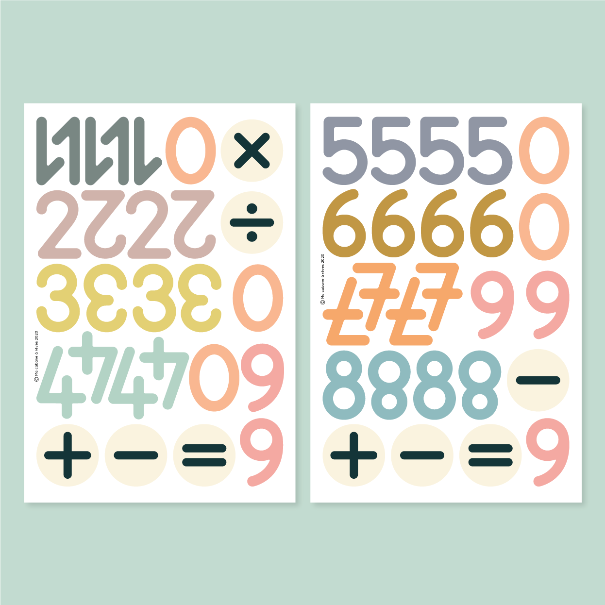 Jeux magnétique - Chiffres et Symboles