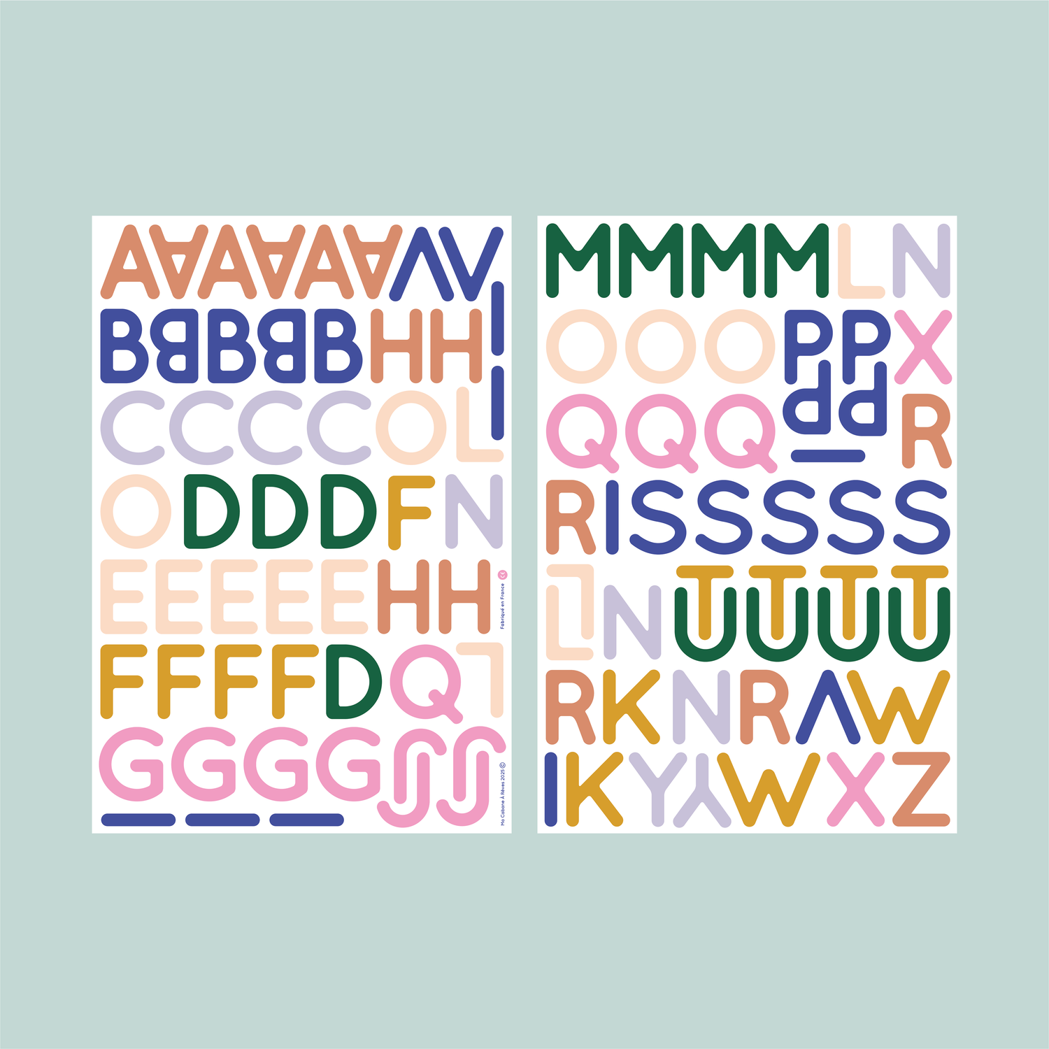 Jeu magnétique - Petites Lettres Capitales