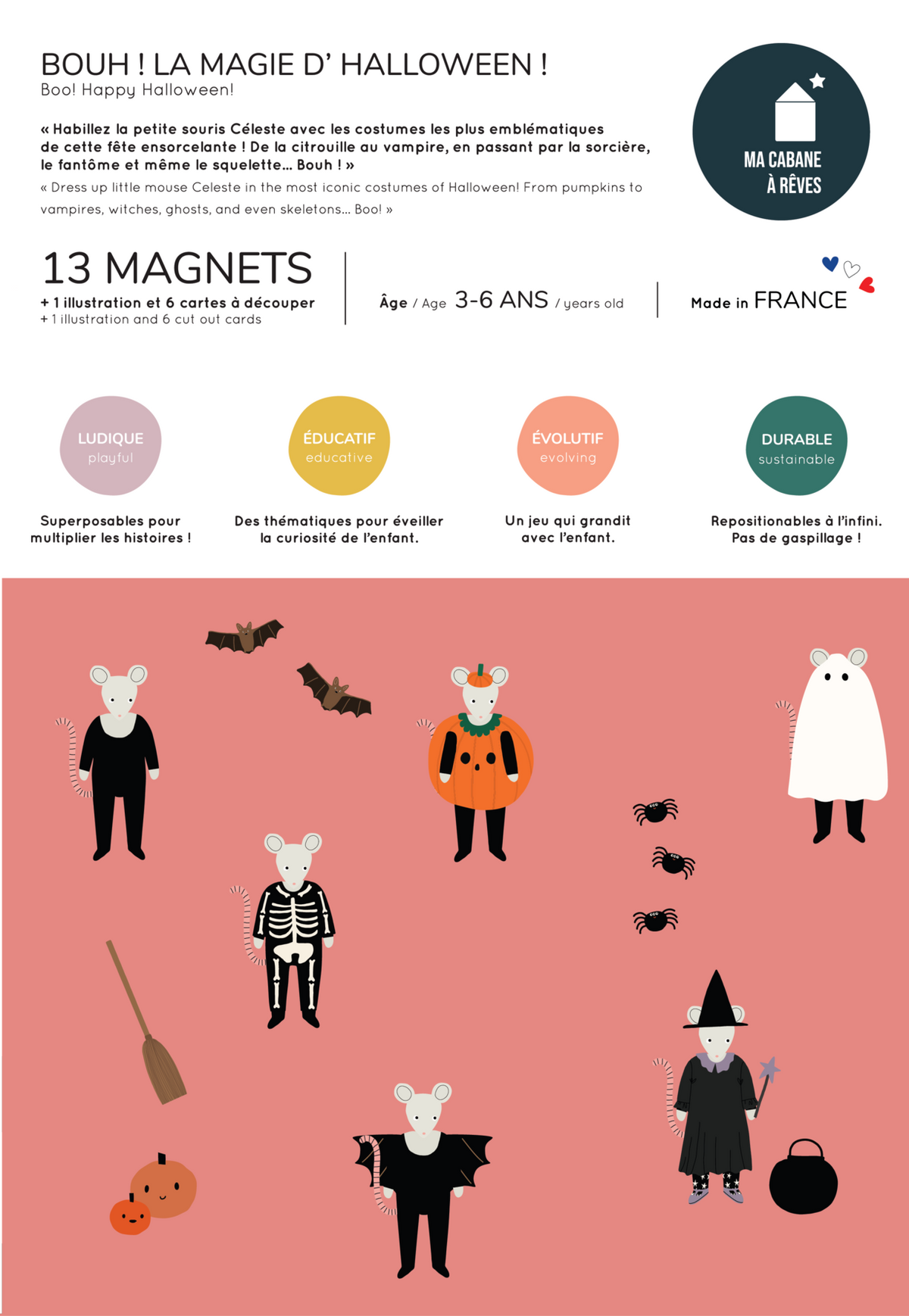 Jeu magnétique BOUH ! La Magie d&