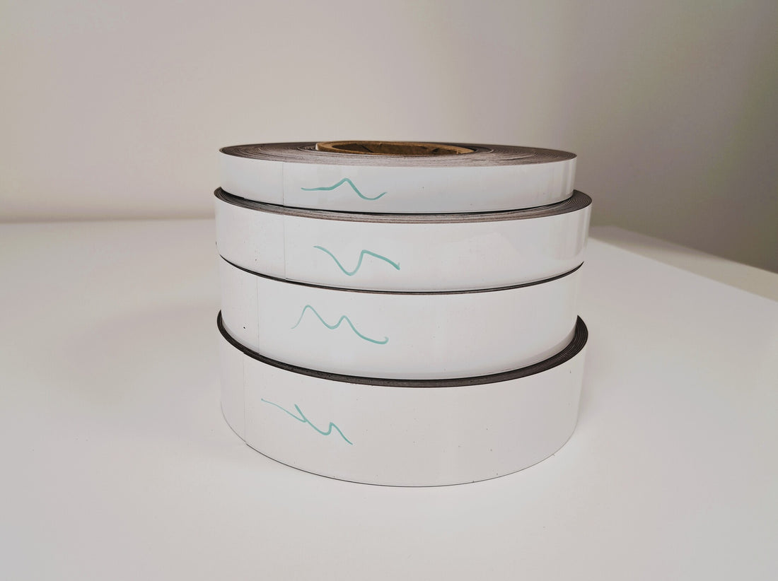 Bande magnétique blanche effaçable