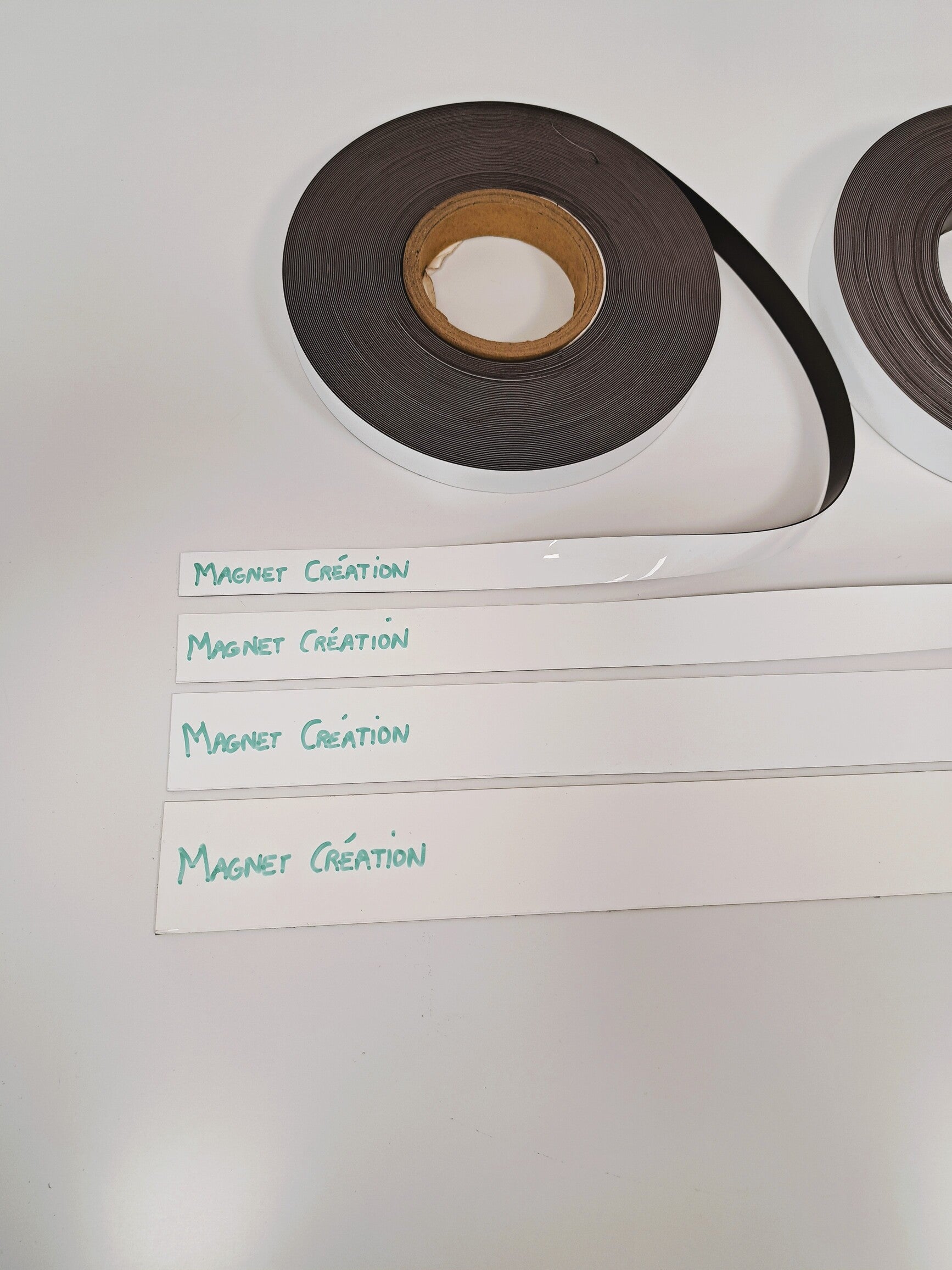 Bande magnétique blanche effaçable