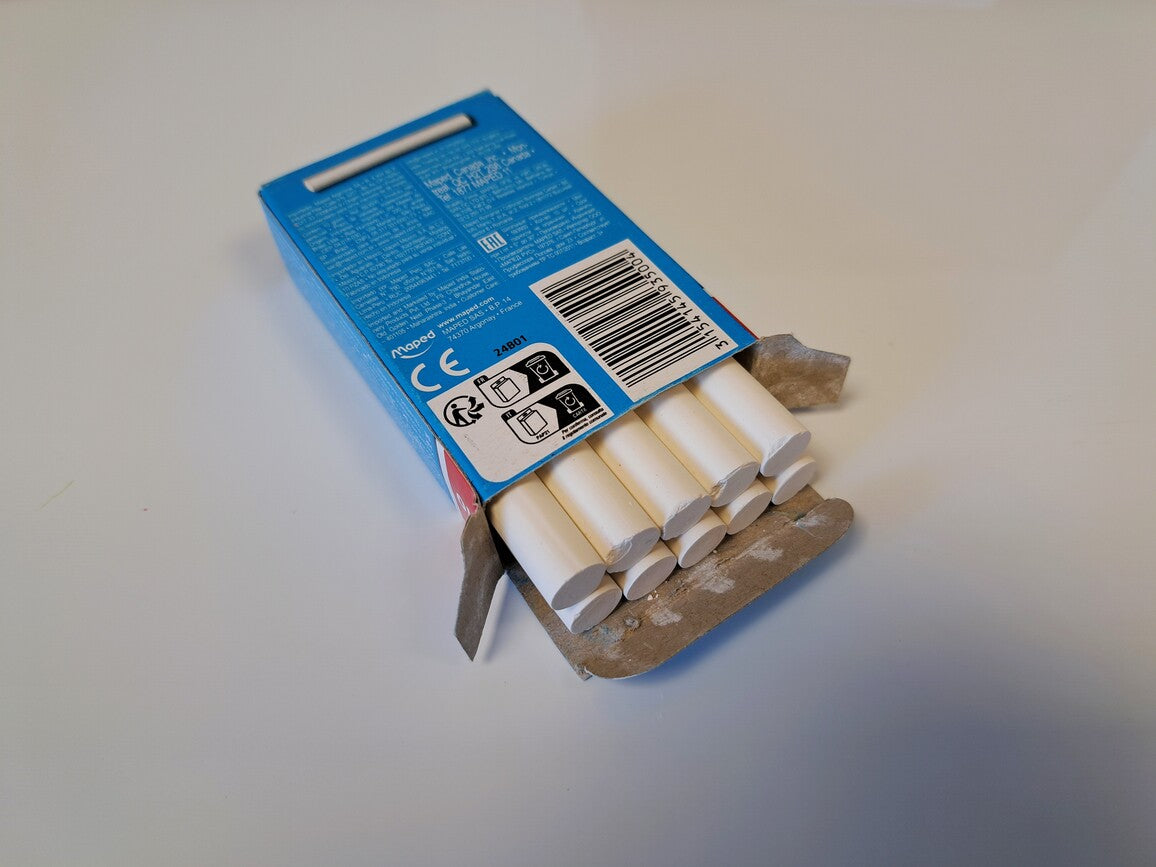 Etui de 10 Craies blanches MAPED WHITE&