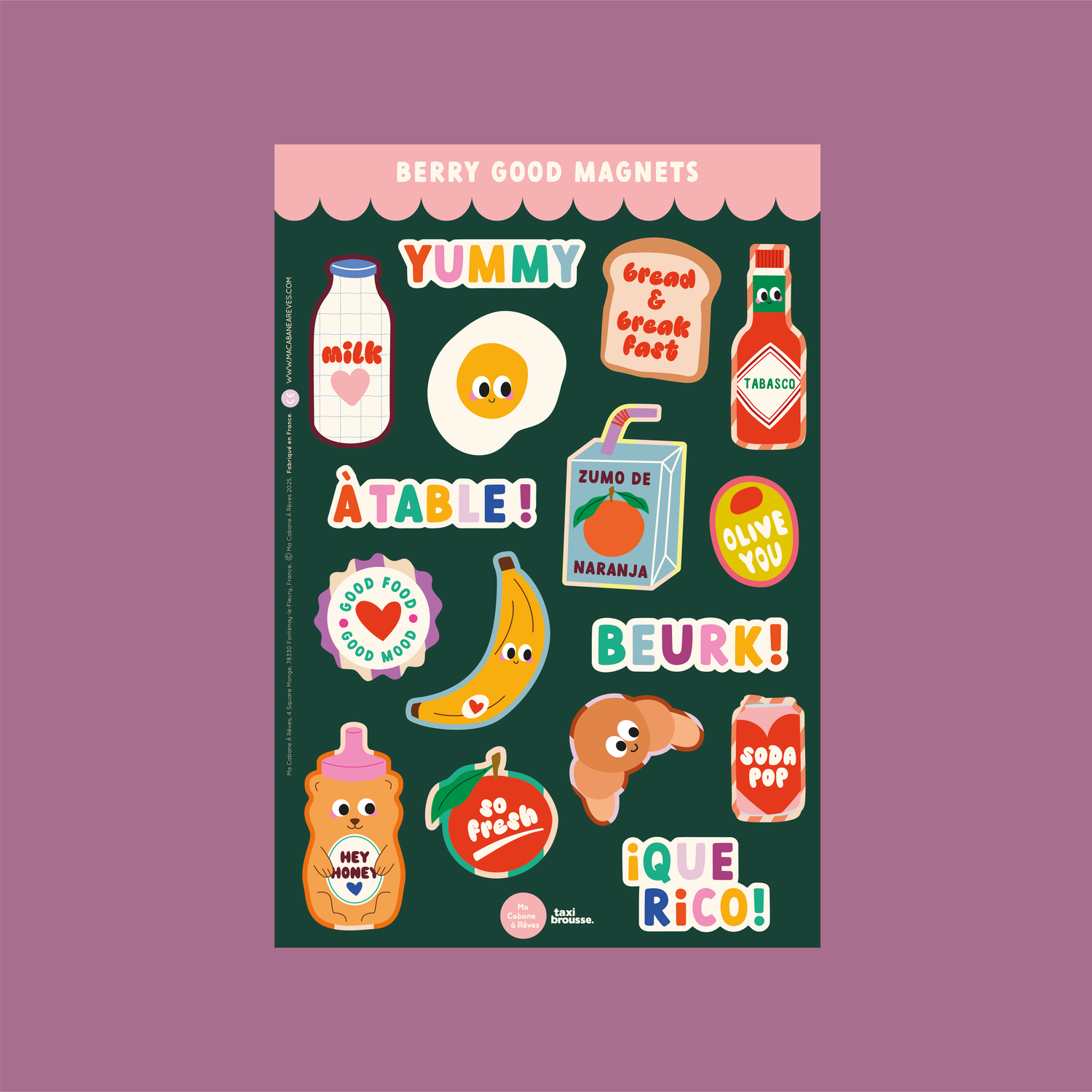 Stickers magnétiques - Food