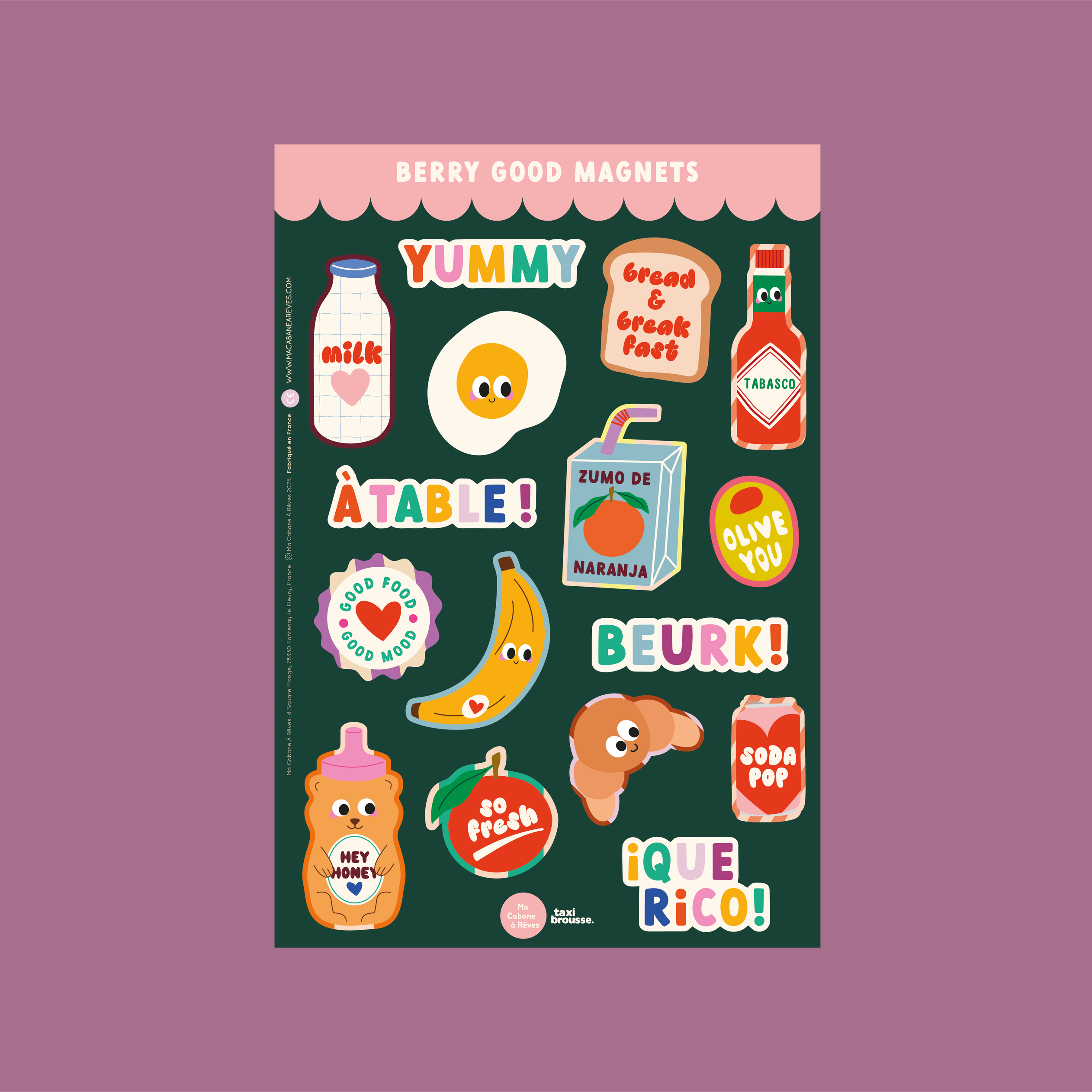 Stickers magnétiques - Food