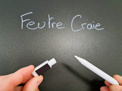 Mini feutre blanc effaçable avec bouchon effaceur magnétique