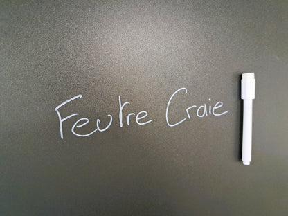 Mini feutre blanc effaçable avec bouchon effaceur magnétique
