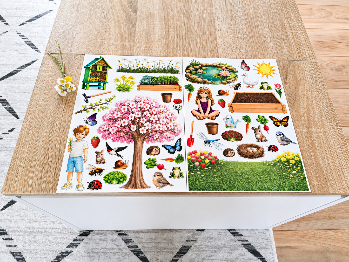 Jeu magnétique - Printemps