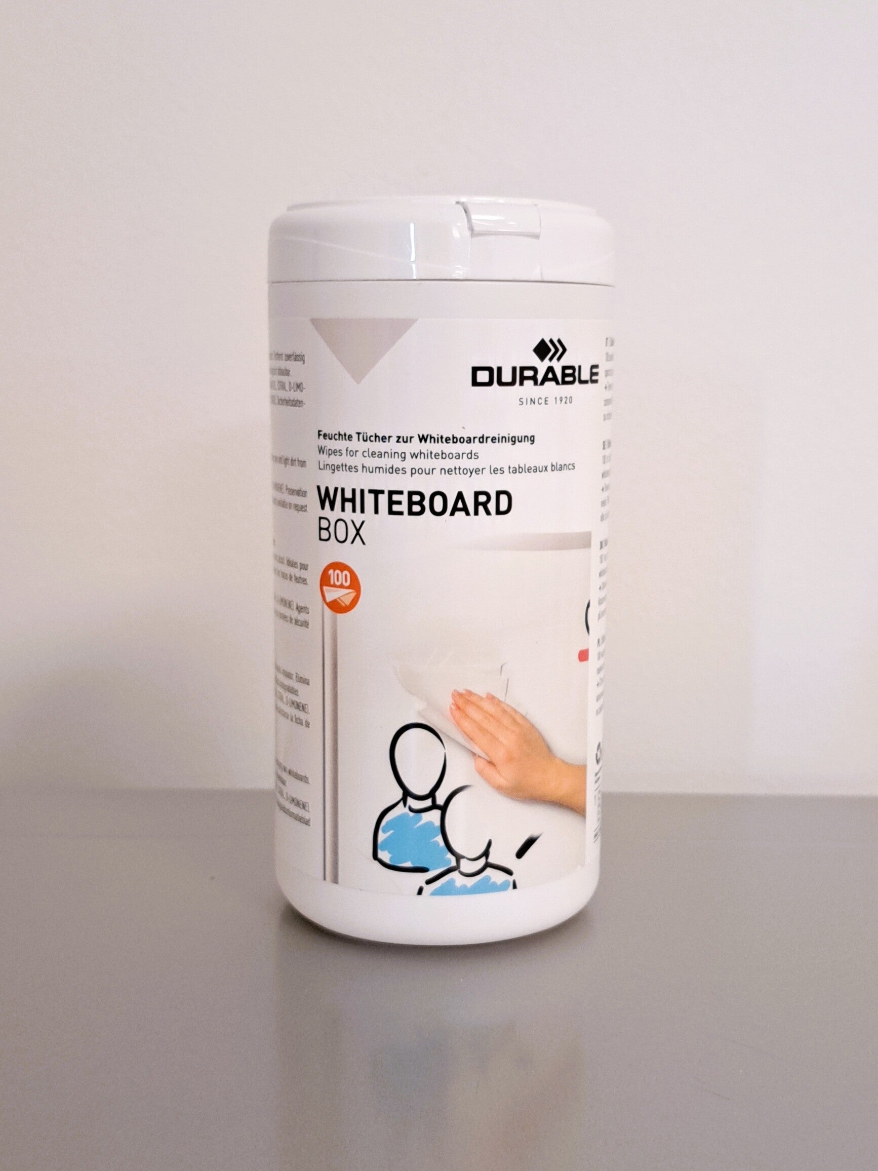 Lingettes humides nettoyantes pour tableaux blancs