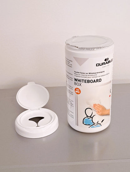 Lingettes humides nettoyantes pour tableaux blancs