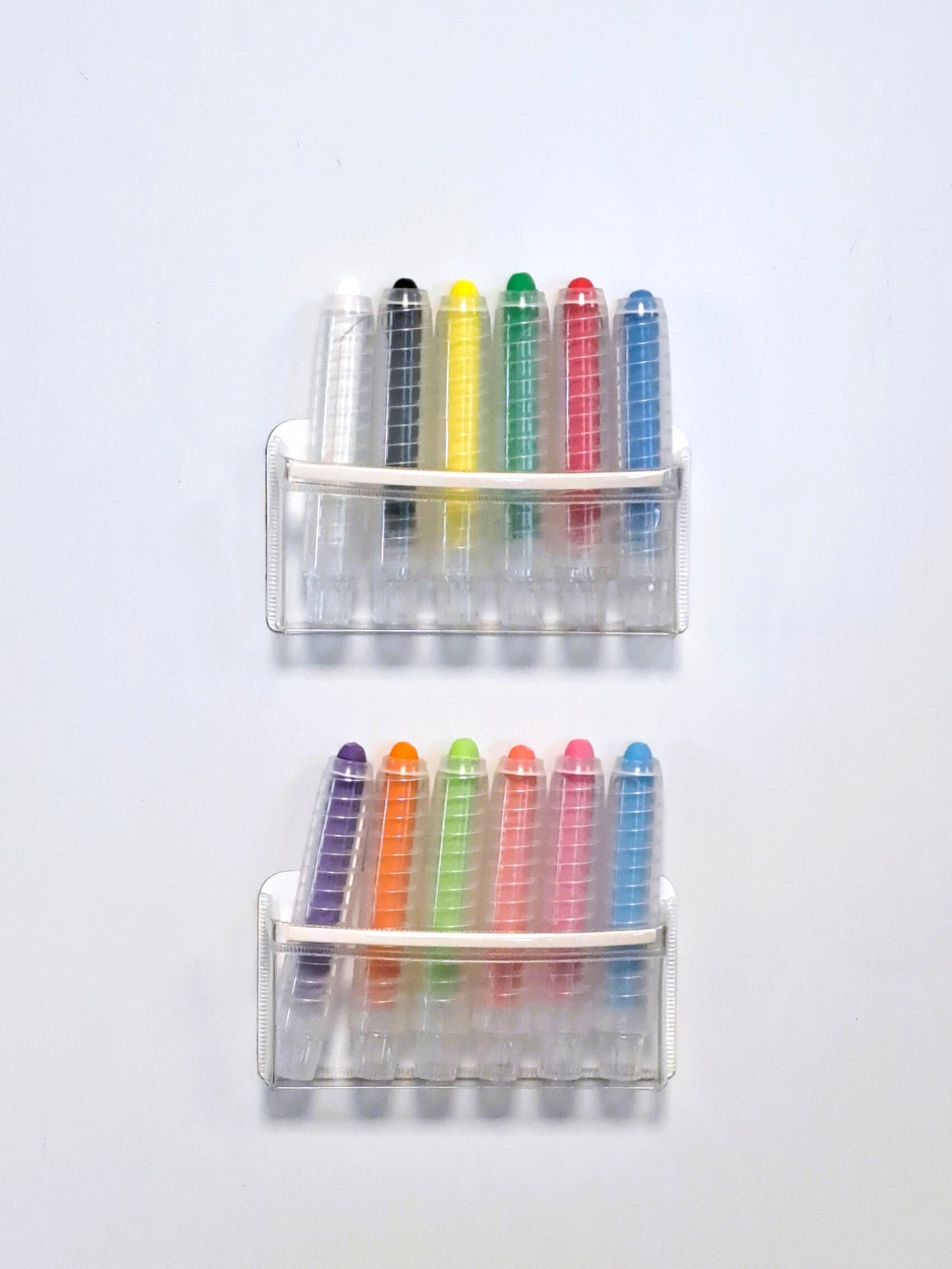 Lot de 6 craies rétractables avec pochette magnétique