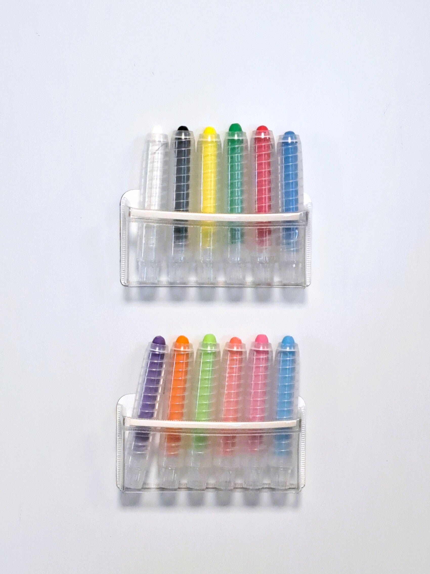 Lot de 6 craies rétractables avec pochette magnétique