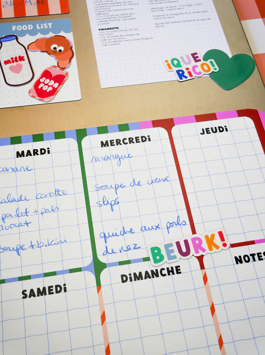 Meal Planner Magnétique - Pop