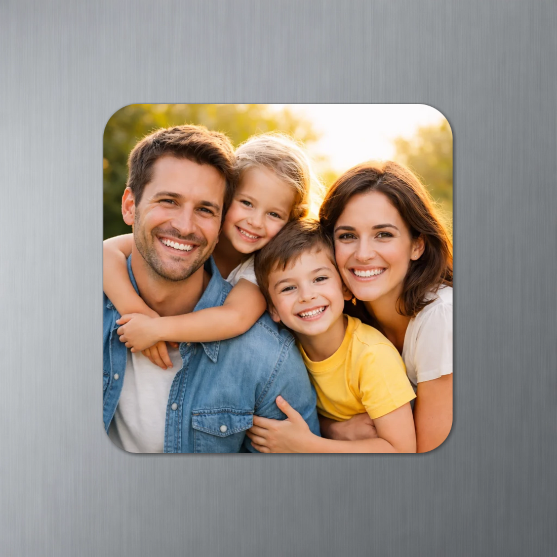 Magnet personnalisé - Carré coins arrondis