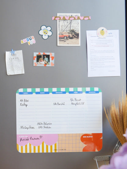 Semainier magnétique - Pop