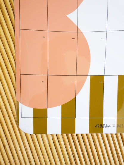 Calendrier mensuel magnétique - Chic