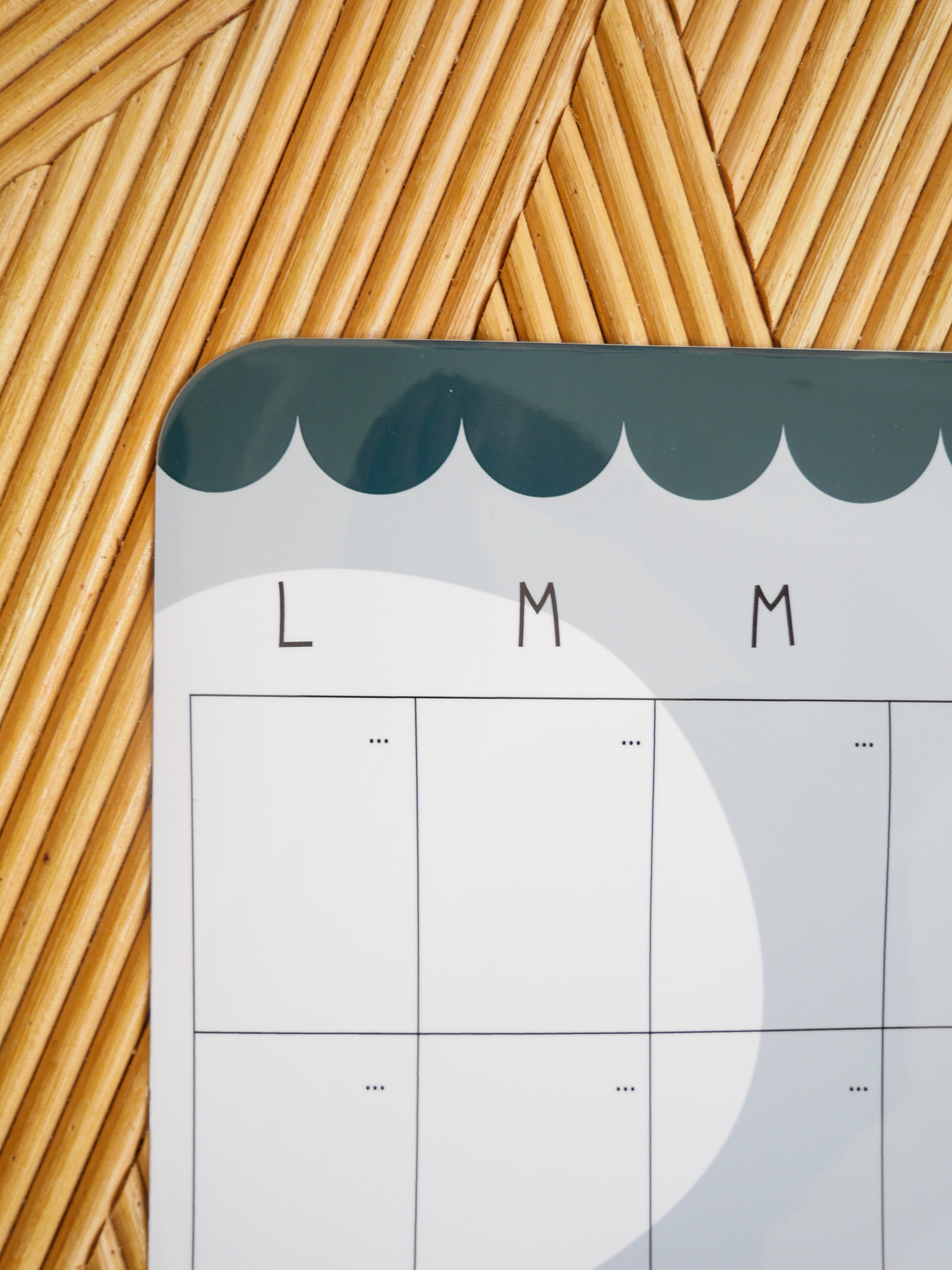 Calendrier mensuel magnétique - Chic