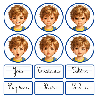 Jeu magnétique - À la découverte des émotions