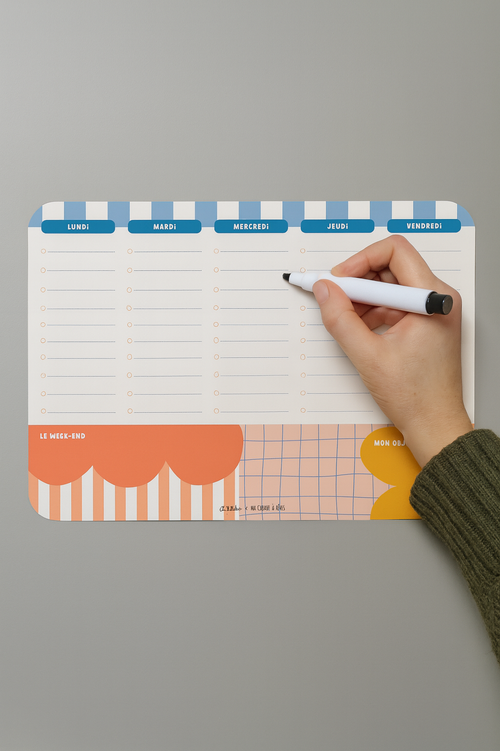 Semainier magnétique - Casual