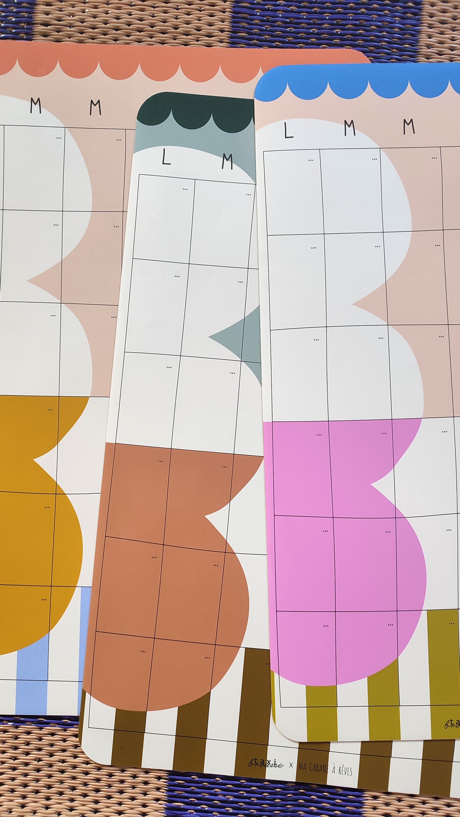 Calendrier mensuel magnétique - Pop