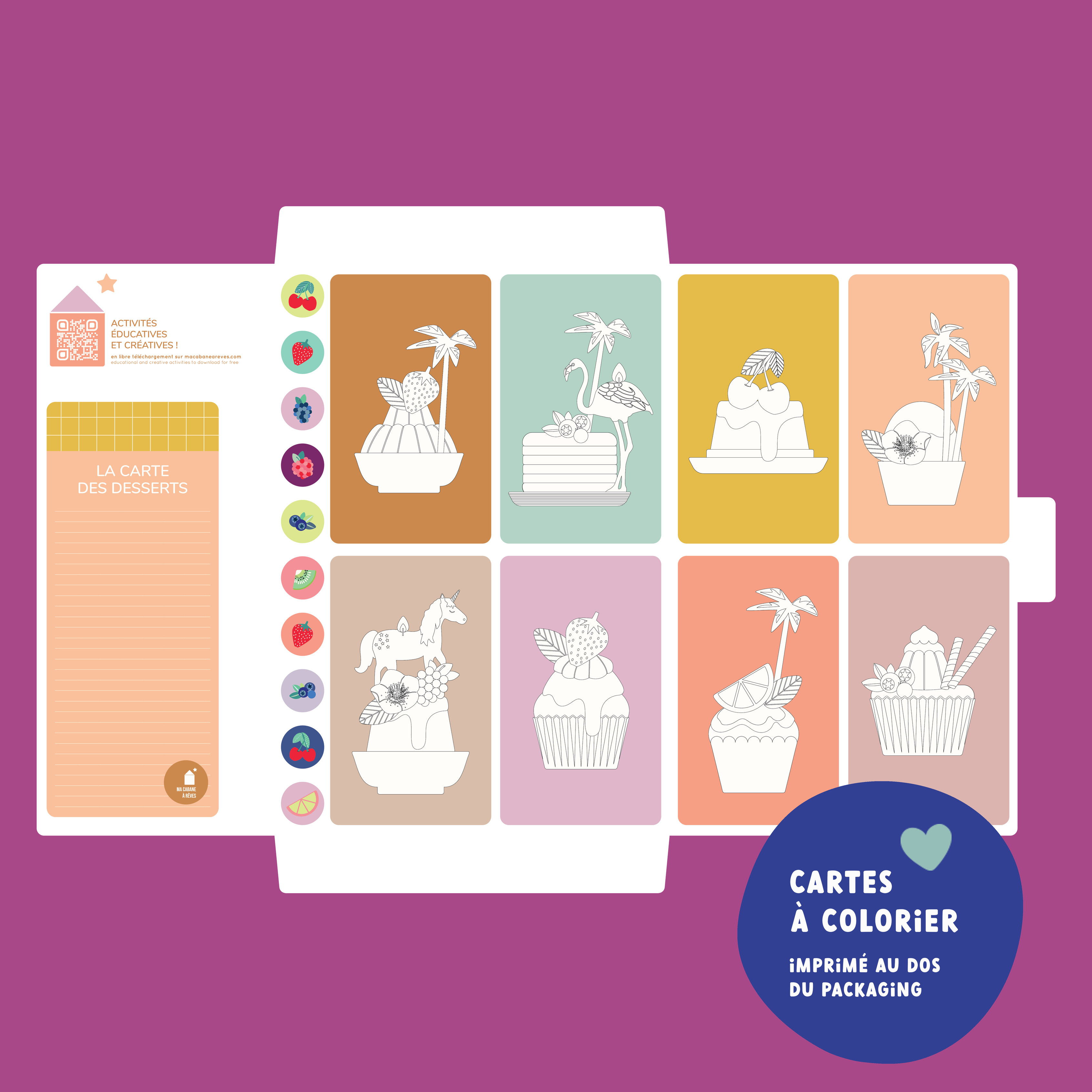 Jeu magnétique - Cupcakes