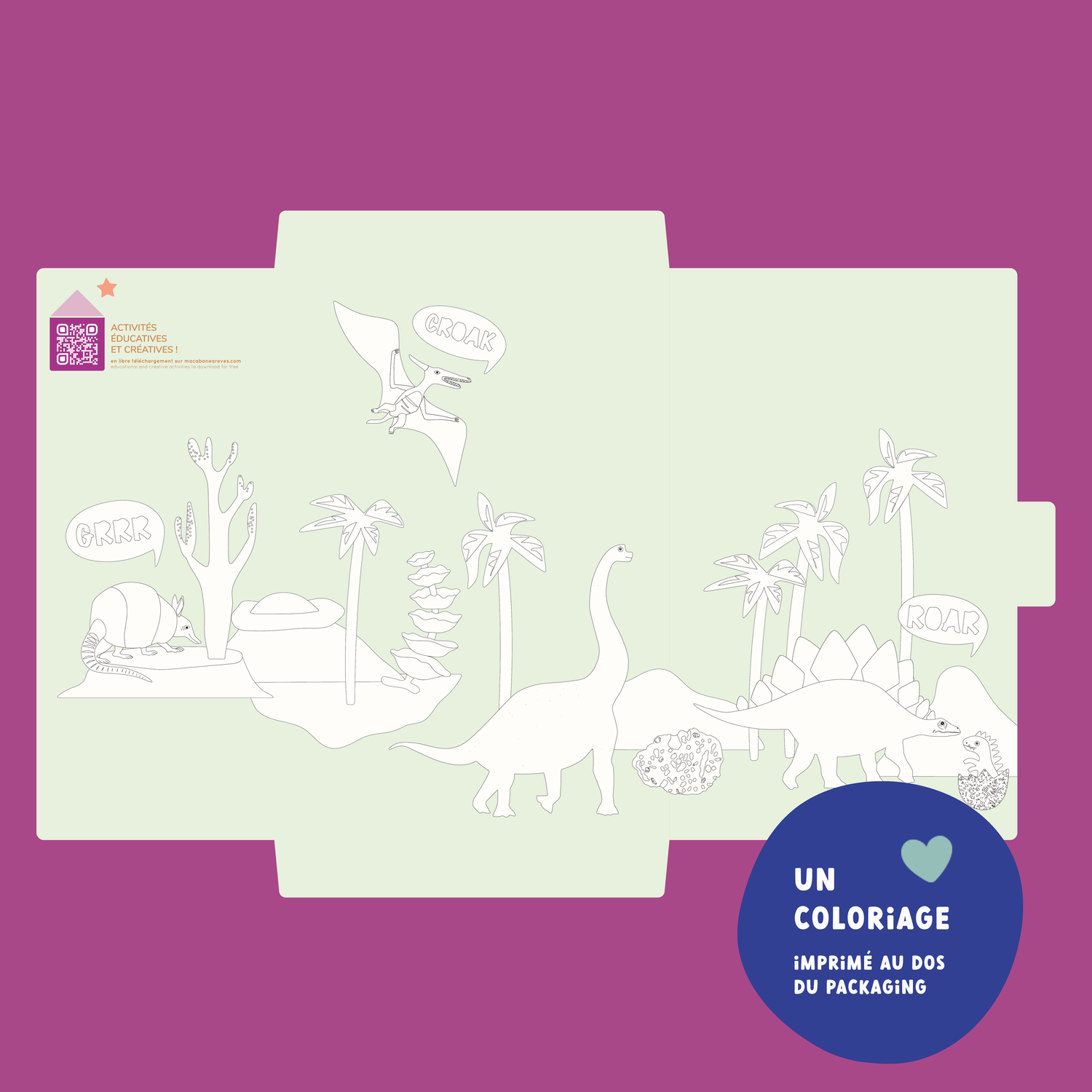 Jeux magnétique - Dinosaures