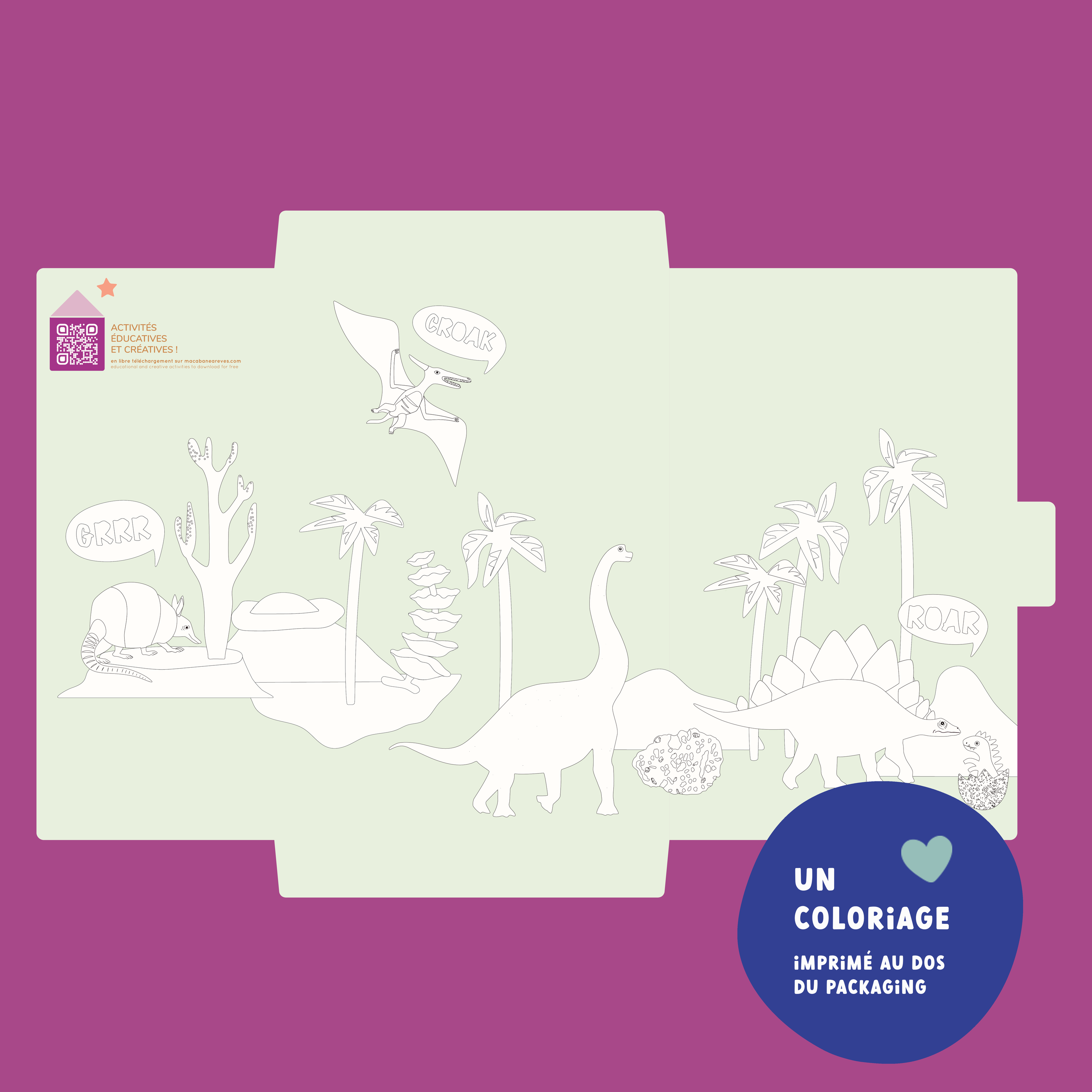 Jeux magnétique - Dinosaures