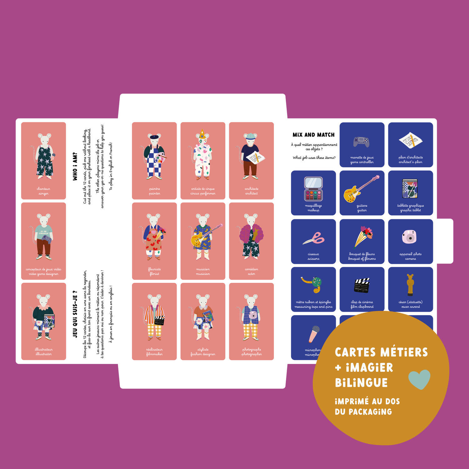 Jeu magnétique - Les Métiers Créatifs