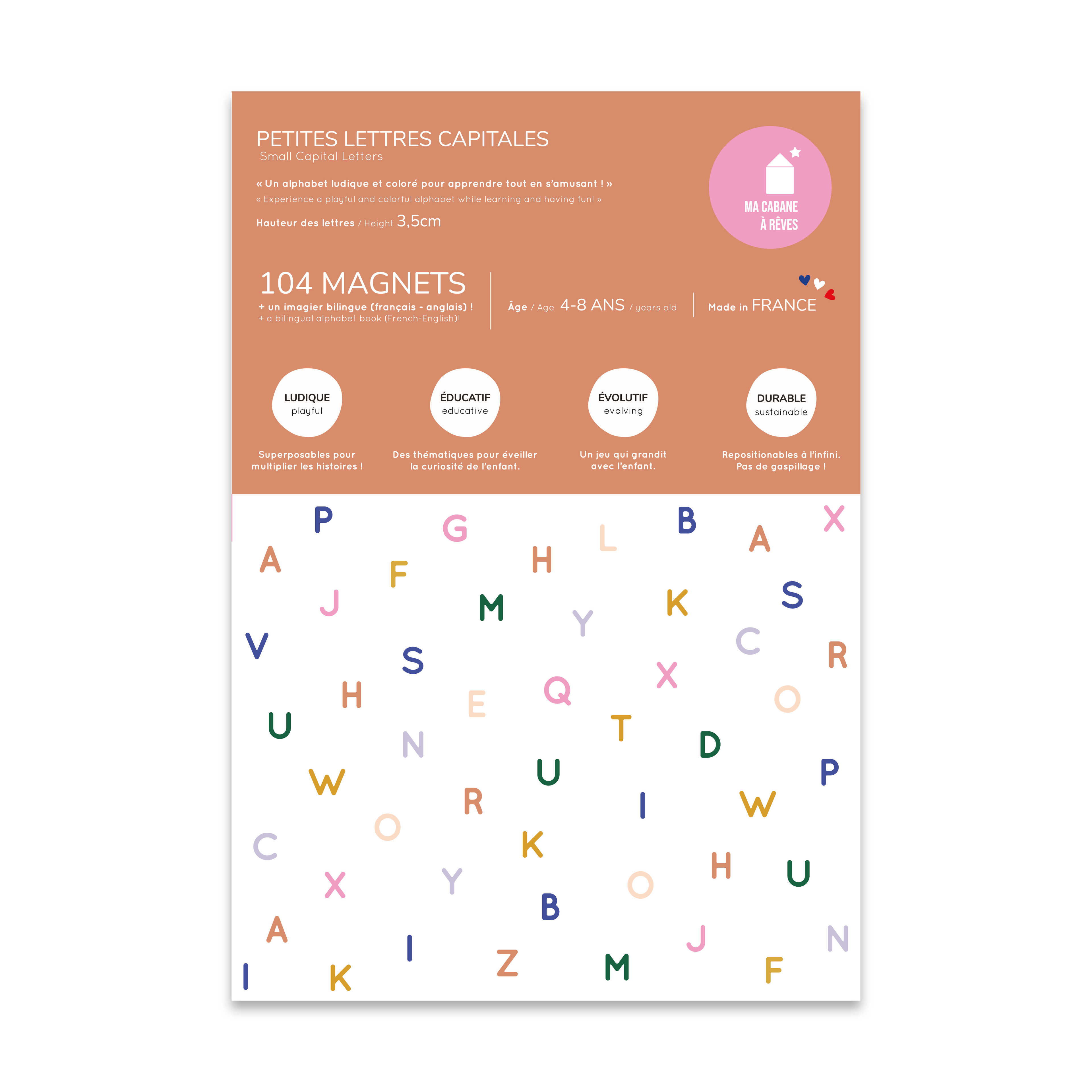 Jeu magnétique - Petites Lettres Capitales