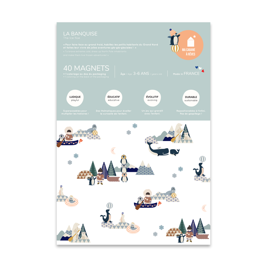Jeu magnétique - Animaux Banquise