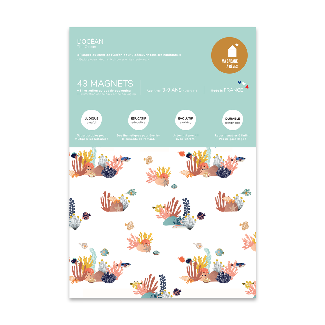 Jeux magnétique - Animaux Océan