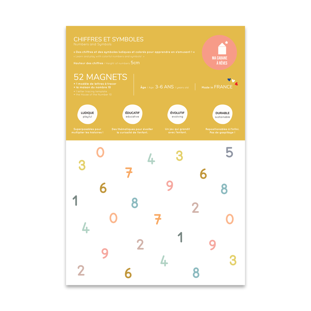 Jeux magnétique - Chiffres et Symboles