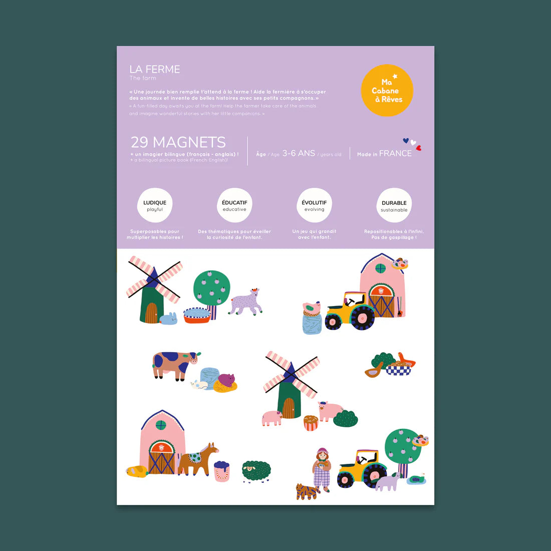 Jeux magnétique - Animaux Ferme