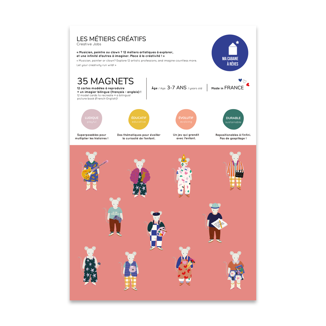 Jeu magnétique - Les Métiers Créatifs