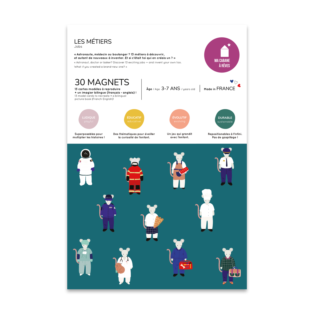 Jeu magnétique - Les Métiers