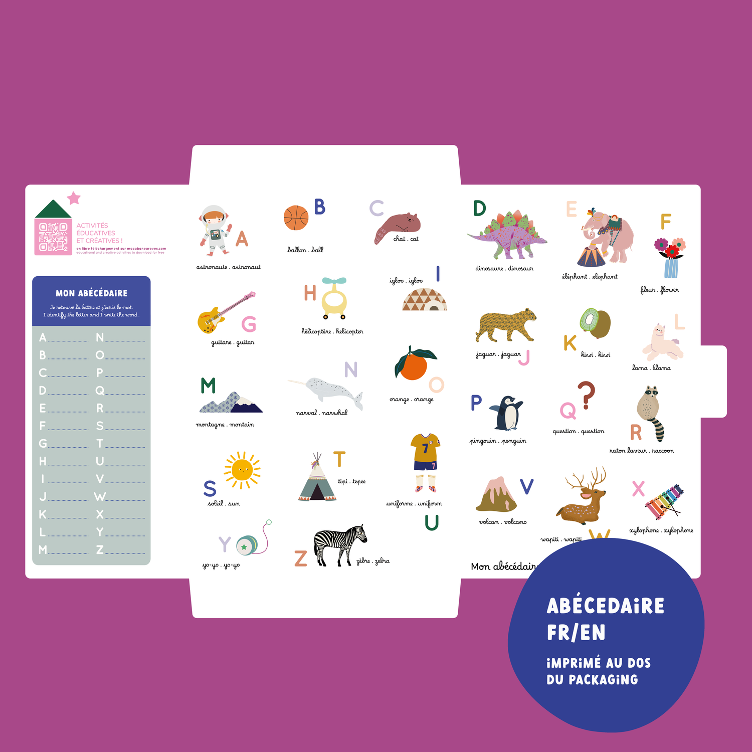 Jeu magnétique - Petites Lettres Capitales