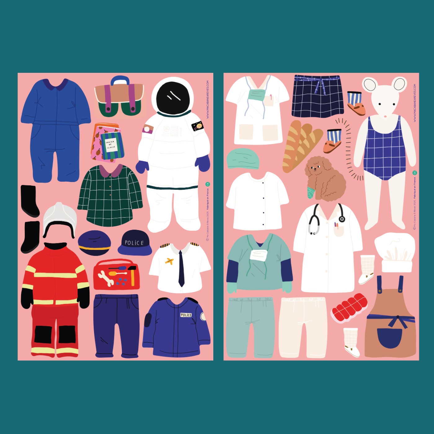 Jeu magnétique - Les Métiers